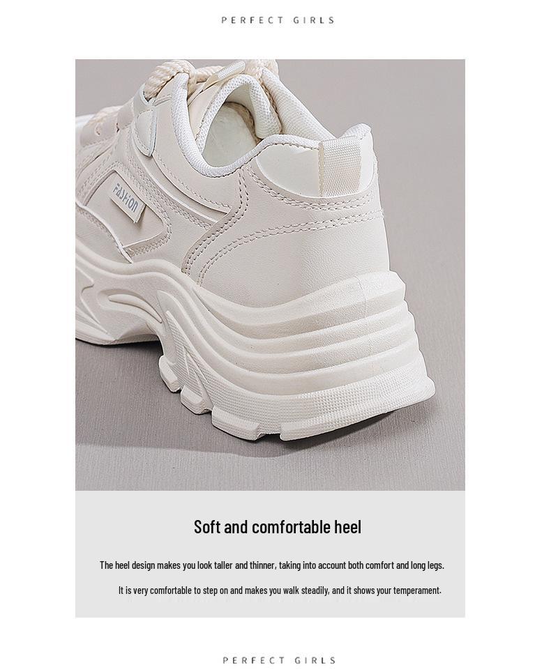 Autumn 2024 Women's Dad Sneakers - Korean Style, Versatile Thick Sole, Casual Student Shoes