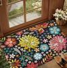 Bohemian Stil Blumenteppich mit buntem Paisley-Streifen-Pad Geeignet für Schlafzimmer Wohnzimmer Küchen-Dekoration Teppich-Pad