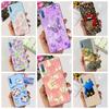 Luxuly Clear Silicone Back Cover For Samsung Galaxy A7 2018 Case 6.1" SM-A750F Bumper Fundas Soft TPU Women Fashion Rose Flower