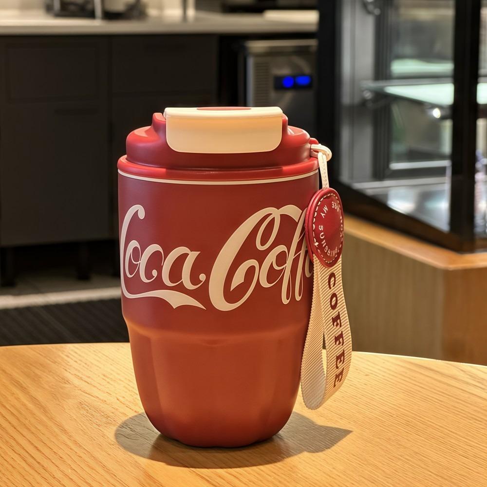 Fashion 260ml Mini Coffee Mug Double Layer Pocket Design Vacuum Insulated Cup Stainless Steel Portable Straw Cup Travel Outdoors 260ML