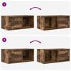 TV Cabinet Smoked Oak 60x31x25.5 cm Engineered Wood