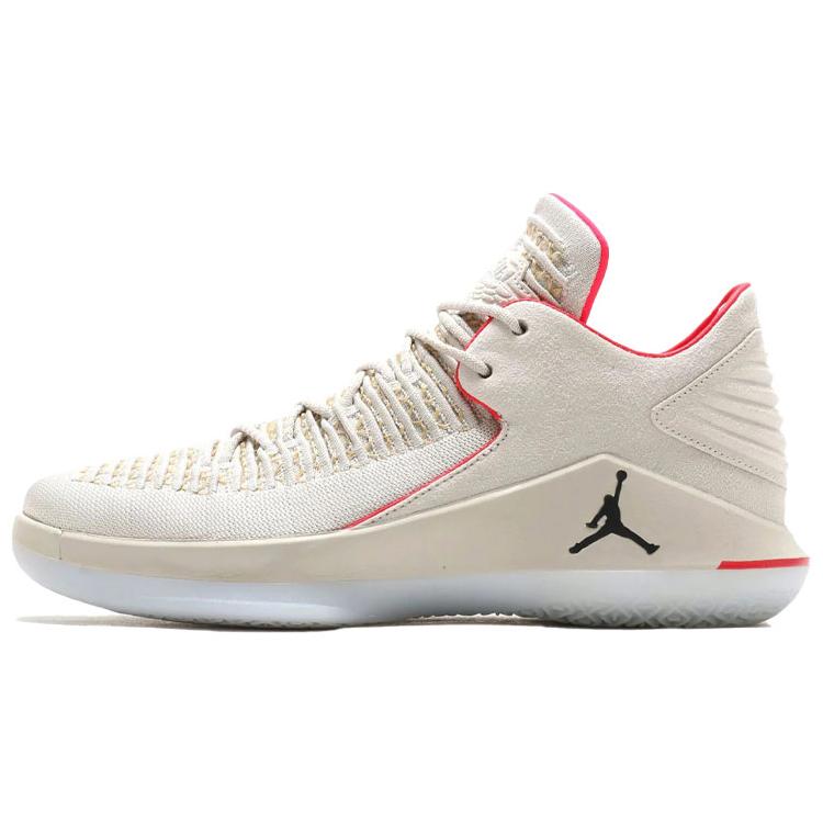 Air Jordan 32 Low 'Gordon St.' (Unisex) Light Bone / Black-Vachetta Tan-Infrared Basketball Shoes AH3347 004