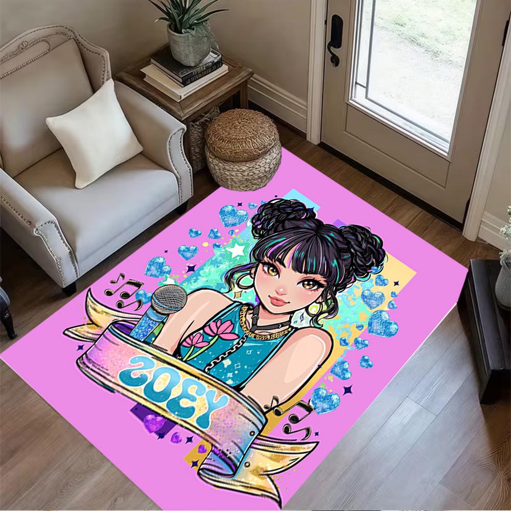 Huntress Power Unite Floor Rug Office Rug Design for Kitchen Hallway Entryway Balcony Antislip Carpet Decorate Offices