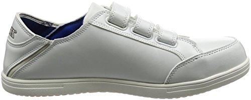 Tartex Safety Work Shoes AZ51632, Heel Tread, Steel Toe Cap, Velcro Closure, 3E, White, Size 26.5 cm