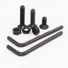 Countersunk Flat Head Hex Bolt Nut Set Kit M2 M3 M4 M5 M6 Black Grade 10.9 Steel Hex Hexagon Socket Countersunk Head Allen Screw