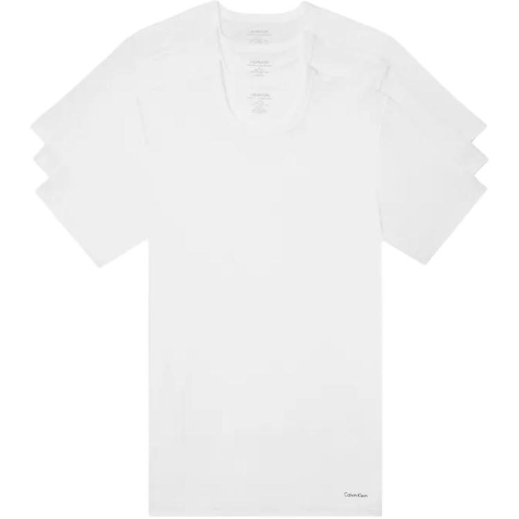

Calvin Klein Slim Fit Breathable Comfortable Crew Neck T-Shirt 3-Pack Men Tops White NB4013-100 L