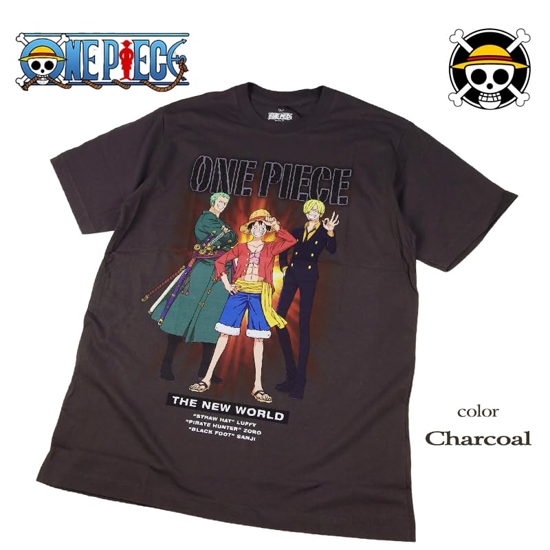 EVERSOUL ONE PIECE Short Featuring Straw Hat and Character Anime Movie XL Size T-Shirt, Sleeve, Luffy, Pirates, Chopper, Zoro, Nami, Sanji,