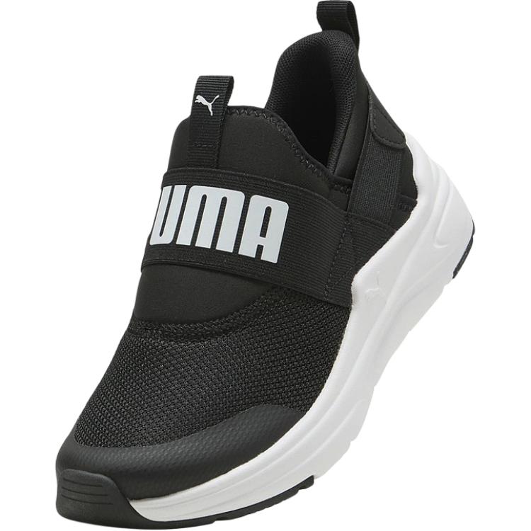 Puma Softride Wired 2 Ease In Jr Comfortable Versatile Durable Low Top Kids Running Shoes Kids sneaker Black 402831-01