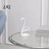 Toothbrush Holder 3D Printed Swan Holder, Bathroom Organizer with Hollow Water-Draining Design, Black White Shape Dual Color, Widened Stable