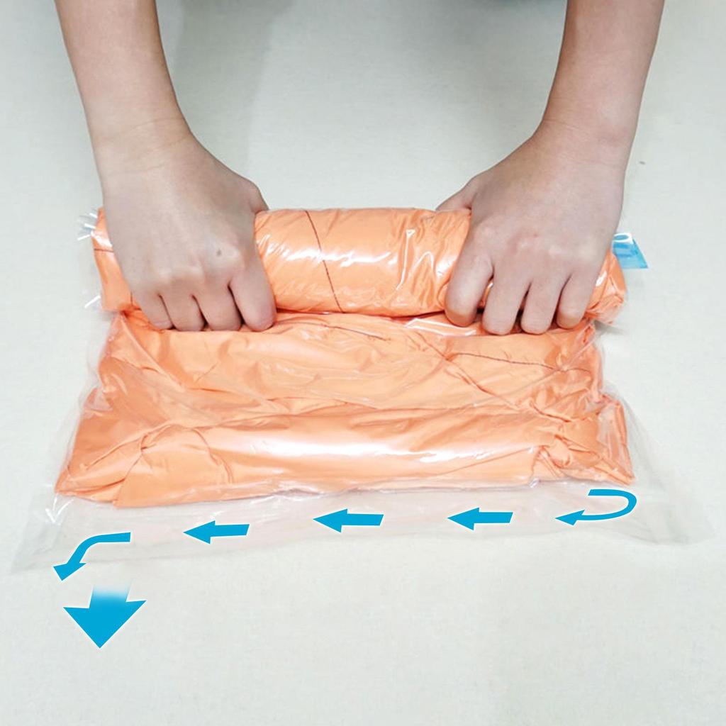 PA Transparent Vacuum Compression Storage Bag for Clothes and Quilts - Multiple Sizes Available