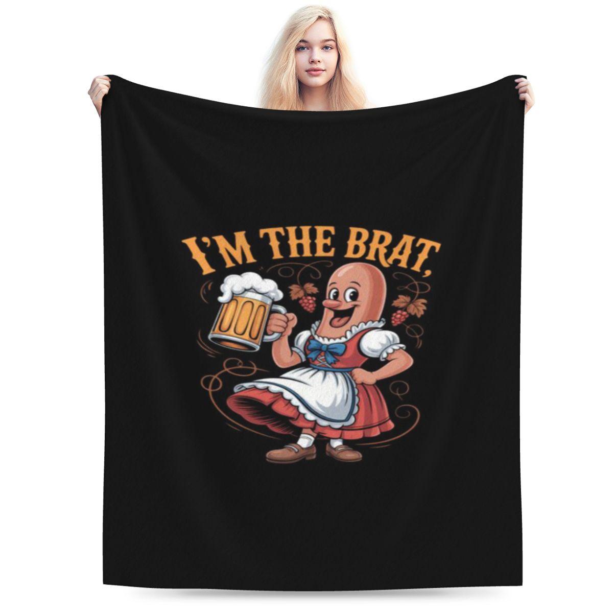 

Bratwurst Funny Oktoberfest German Custom Soft Decorate Home An UltraSoft Micro Fleece Blanket 75x100cm 30x40in