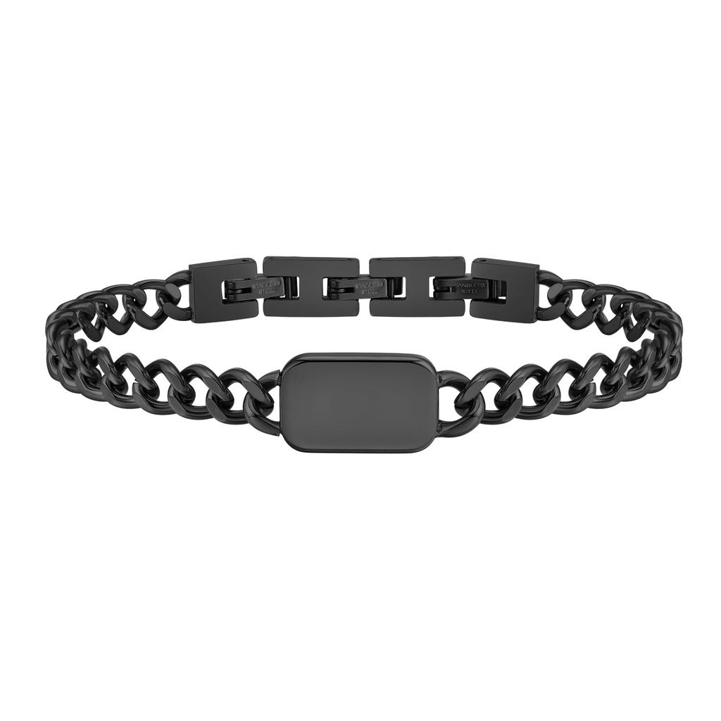 Xiaomi Vnox Initials Cuban Chain Bracelets for Men Women, Letter A-Z Stainless Steel Custom Wristband Birthday Wedding BFF Gift Jewelry