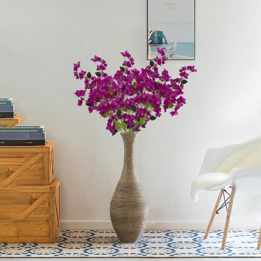 5pcs Artificial Triangular Plum Branches Simulation Bougainvillea Branches for Home Decoration Table Centerpieces
