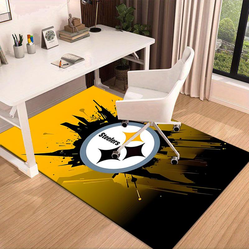 Pittsburgh Football  Area Rug for Office, Chair Rug, Decorative Carpet Livingroom Mat, Large Size Fan gifts Christmas gifts