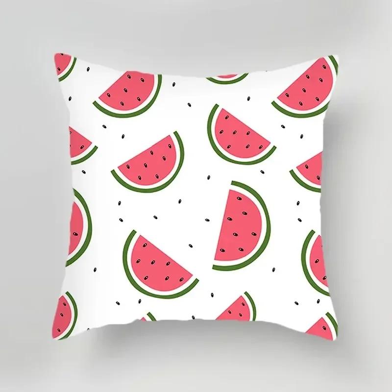 Car Living Room Sofa Cushion Cover Luxury Home Decoration Pillow Cover Cute Creative Fruit Print Pattern