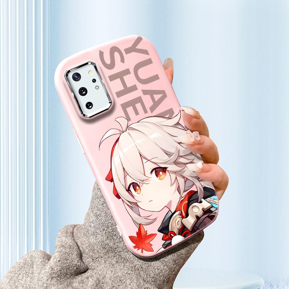 

Сплошной цвет с серебряным краем линзы, жирный корпус, Мягкий ТПУ, жидкий силиконовый чехол, противоударный чехол для телефона для Xiaomi Redmi Samsung Redmi Note 12 Pro Speed розовый