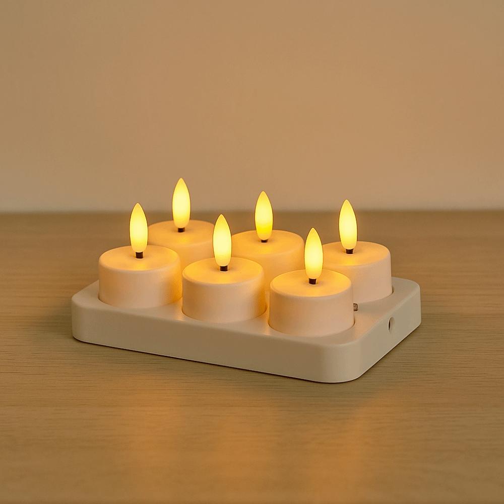 4/6/8/12 PCS Flameless Christmas LED Candle Light Remote Control Electronic Candle  New Year