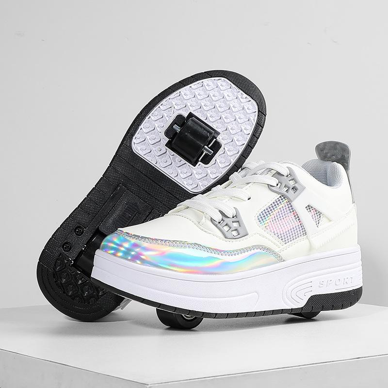 

Neutral Roller Shoes Girls Racing 2 Wheel Roller Shoes Sneaker with Wheels Children s Ice Skating Sneaker Inline Skate Shoes 42