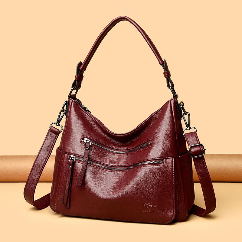 Large-capacity Middle-aged Women's Bag Simple and Elegant Mom's Bag Trendy Handbag