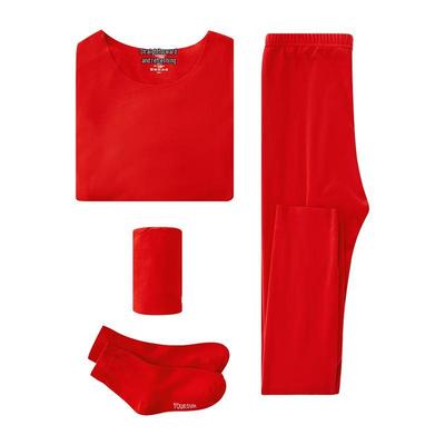 Yiershuang Herren Rotes Thermounterwäsche- & Socken-Geschenkset