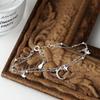 Double Layer Star & Moon Bracelet: Sweet Niche Design, Perfect High-End Gift for Her Birthday or Best Friend.