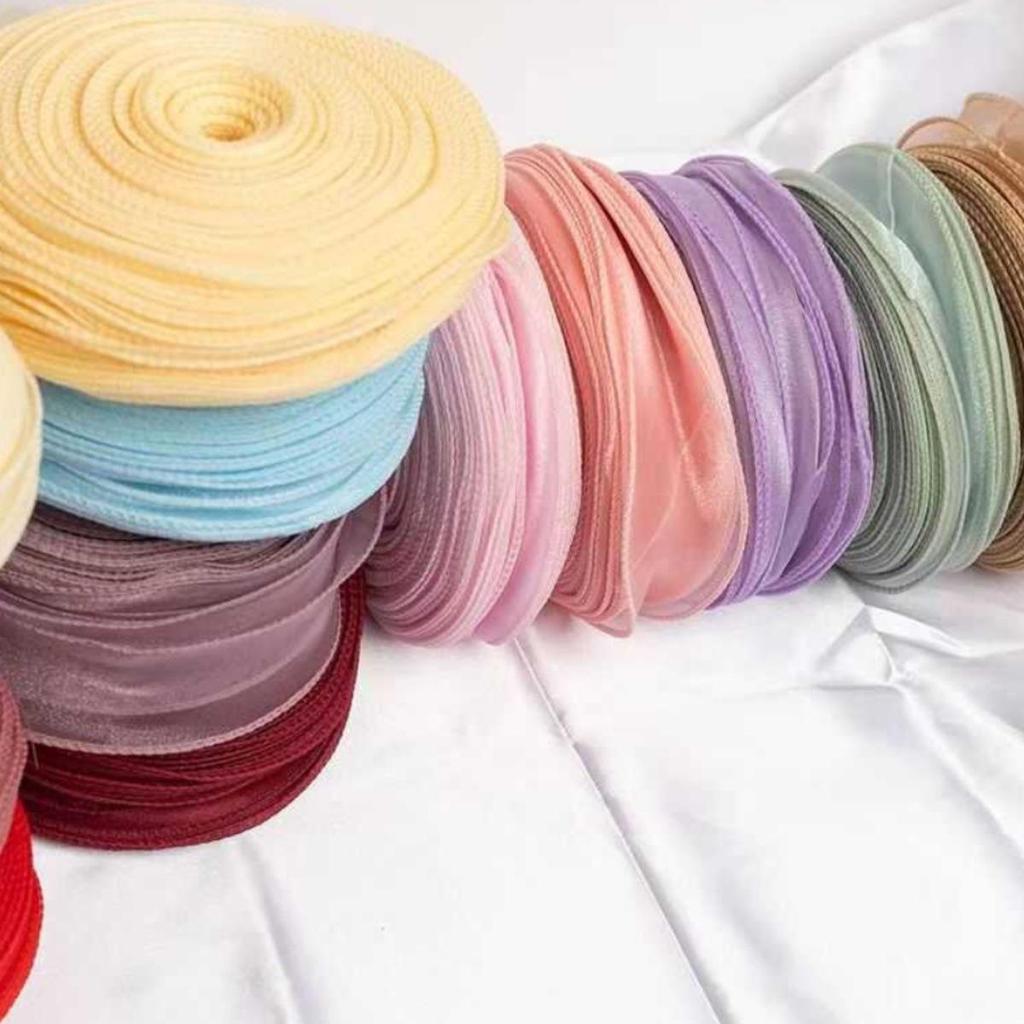 Large Satin Ribbon for Flower Bouquet and Cake Decoration - DIY Floral Art and Craft Supplies