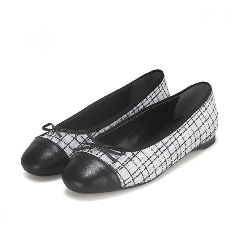 BARBARA Lambskin Color Block 1cm Flat Bbf506wt