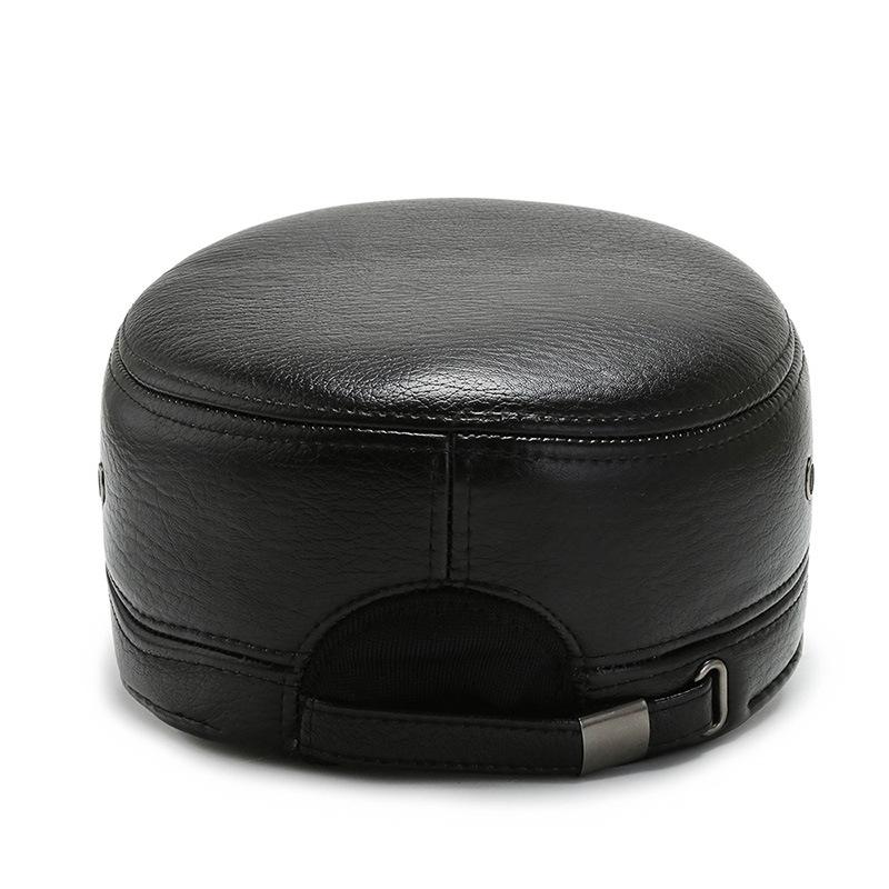 New Autumn and Winter Men and Women's Trendy Ear Protection Flat Top Hat Dad's Cold Resistant and Warm Cotton Hat
