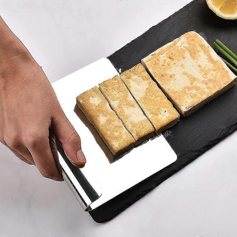 Dough Cutter Stainless Steel Vegetable Scoop Dough Scraper Dough Spatula Kitchen