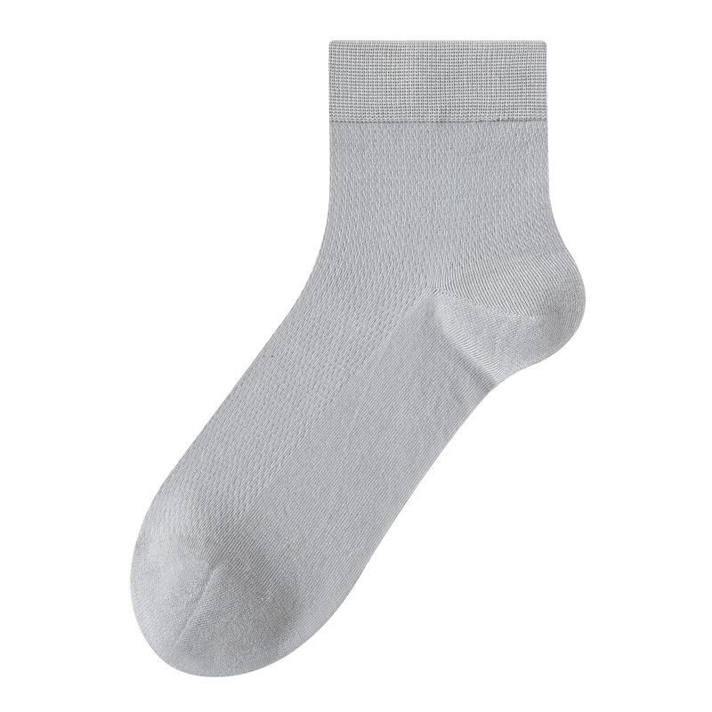 Męskie wiosenno-letnie ultracienkie chłodne siateczkowe oddychające 7A antybakteryjne i antyzapachowe skarpety biznesowe