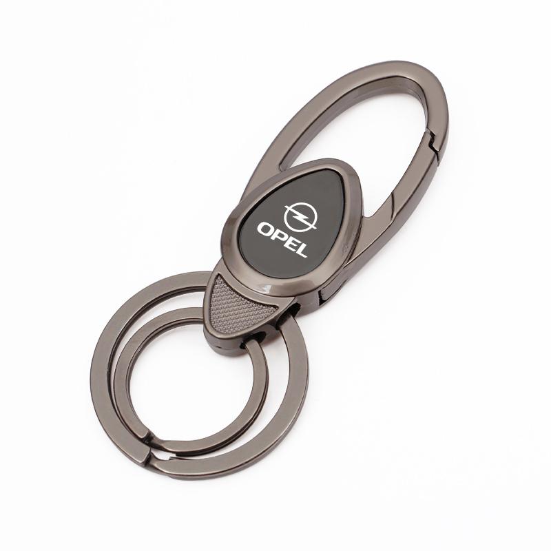 

1Pcs Zinc Alloy Car Styling Keychain Key Ring Decor Accessories For Opel OPC Astra Grandland Corsa Mokka Frontera Zafira Vivaro чёрный