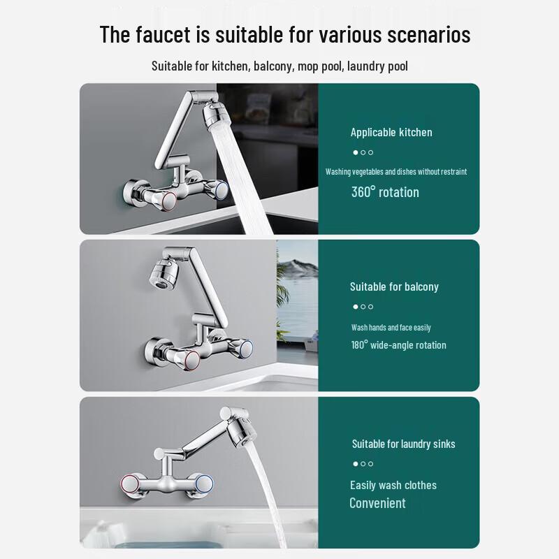 Anica Enjoy Kitchen Wall-Mounted Faucet
