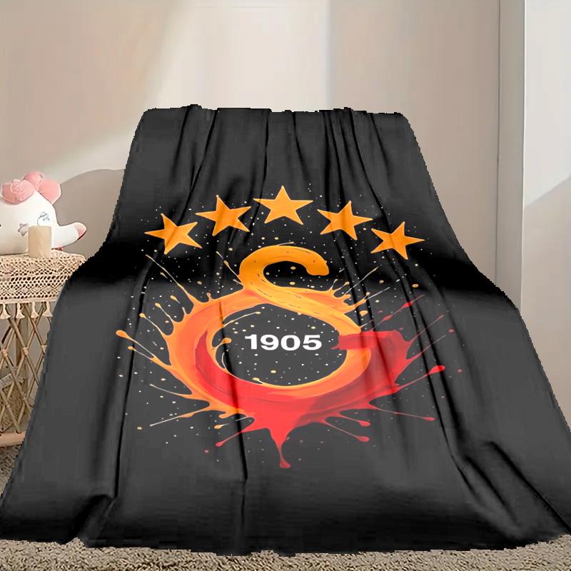 1pc Snug Galatasaray SK Blanket, Lightweight & Durable Print Blanket, Perfect for Home, Couch, Bed, Picnic, Travel, Office