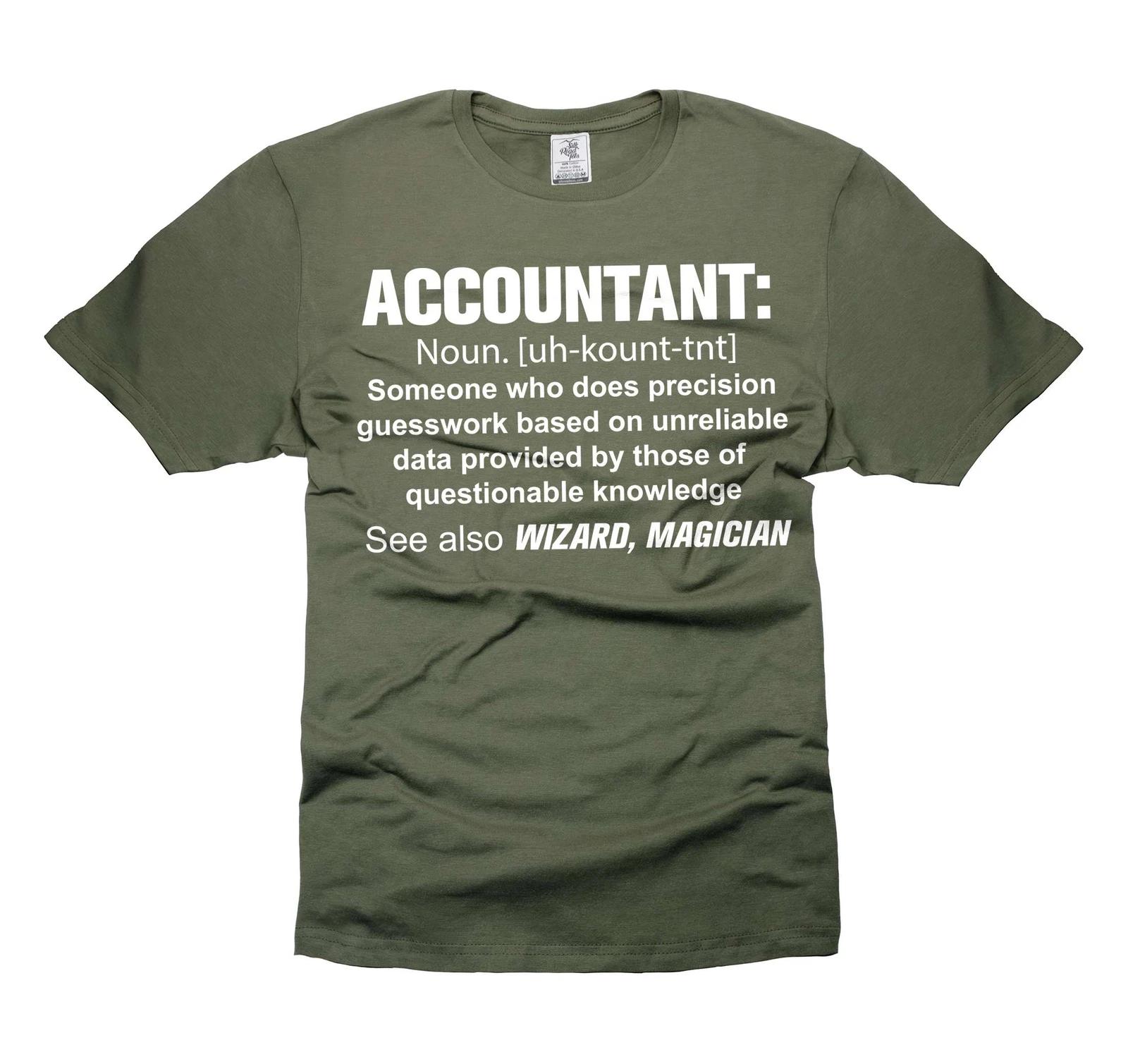 Mens Accountant T-shirt Accountant Definition Tee accounting gifts for him her 4XL