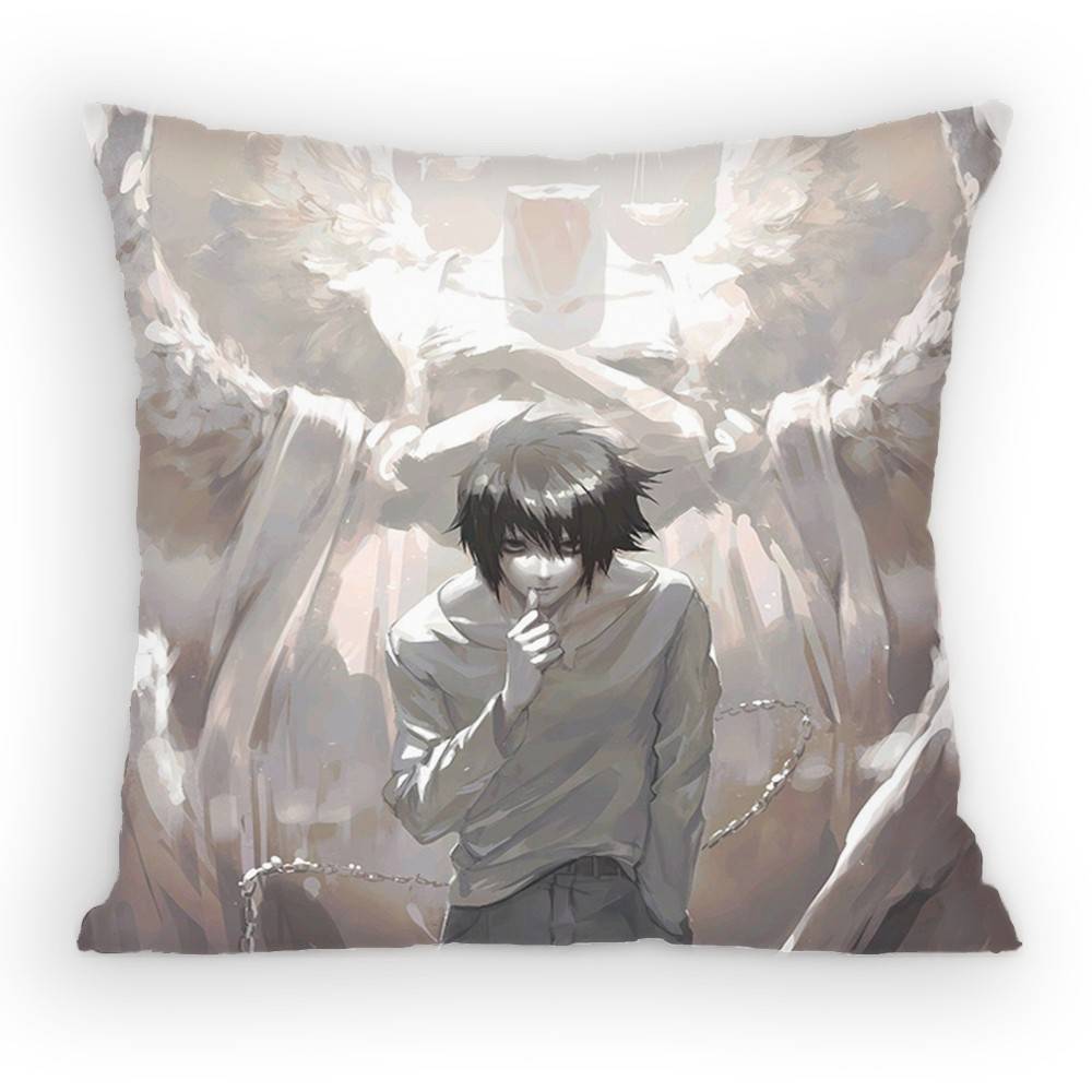 Anime Death Note L Pillow Case Sofa Living Room Bedroom Headboard Backrest Cushion Square Cushion Nap Time