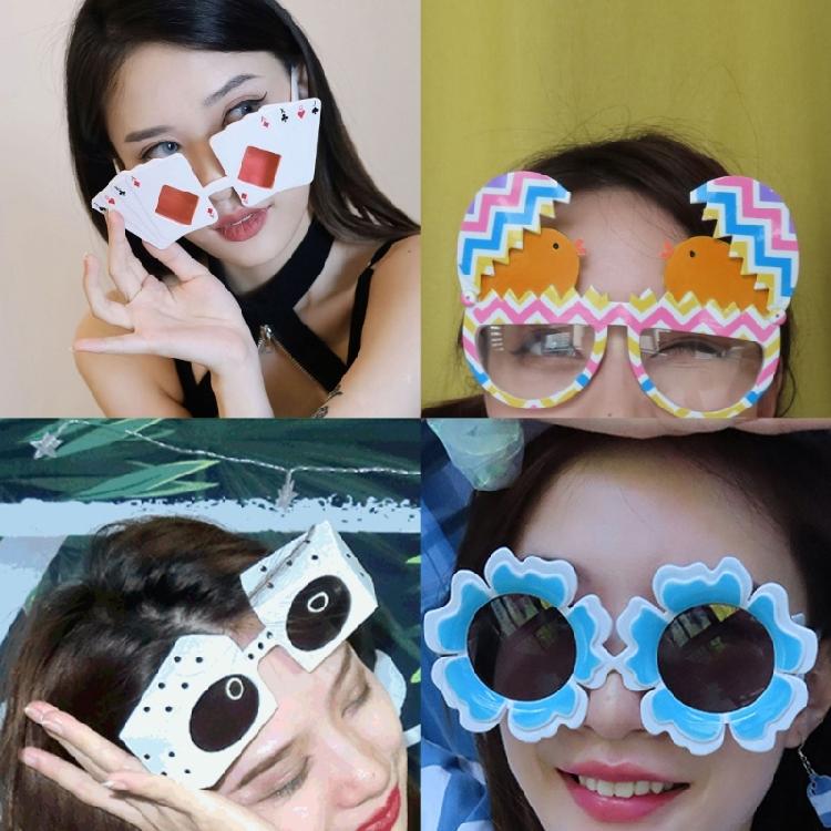 Nowość Fantazyjne Okulary Akcesoria do Fotobudki dla Dorosłych Nastolatków Urodziny Impreza Plażowa
