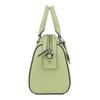 Coach Rowan 27 Reißverschluss innerer Reißverschluss Multifunktionstasche Quernarbiges Leder Schulter-Crossbody-Handtasche Große Größe Damen Hellstein-Grau