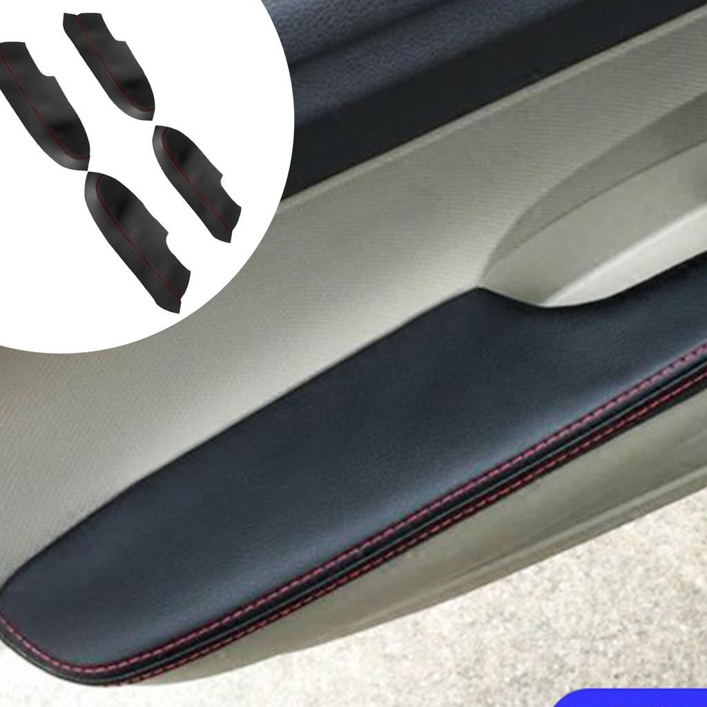 Perfect For Honda Civic 8th Gen Sedan 2006 2007 2008 2009 - 2011 PU Leather Car Interior Door Armrest Panel Cover Sticker Trim