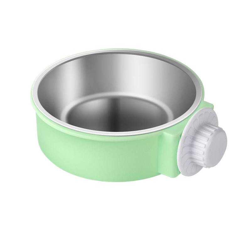 Pet Hanging Food Bowl Rust-proof Easy To Assemble Cat Dog Stainless Steel Feeding Bowl Pet