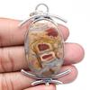 Pendant Rock Chalcedony Gemstone Gift For Her Silver Jewelry 2.5"