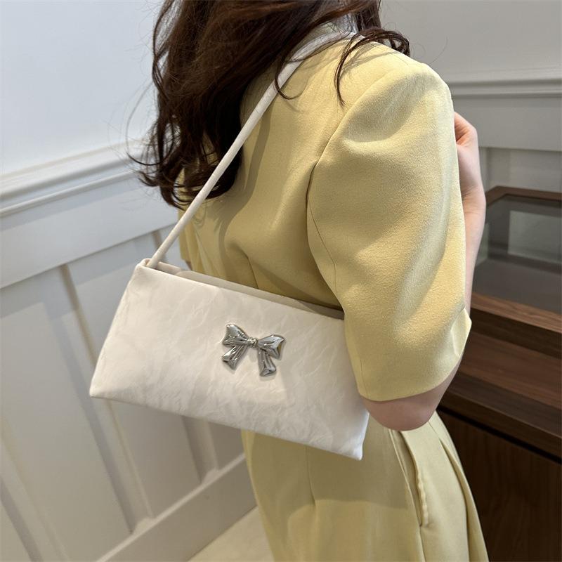 New Fashionable and Beautiful Shoulder Bag Bow Niche Bag Women's Bag Summer Small Square Bag