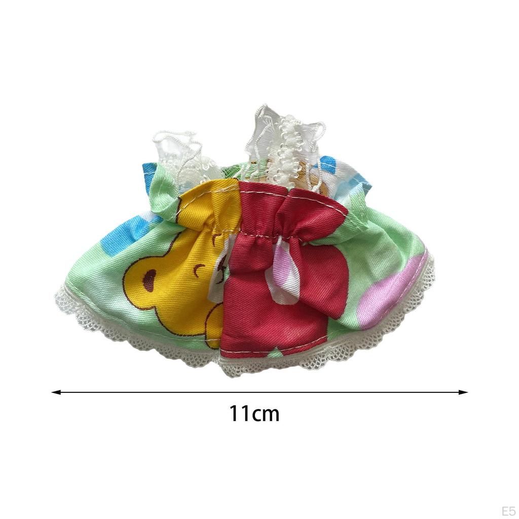 17 Cm Doll Dress with Mini Hairpin, Costume, DIY Toy, Handmade Clothes, Fashion Clothes To