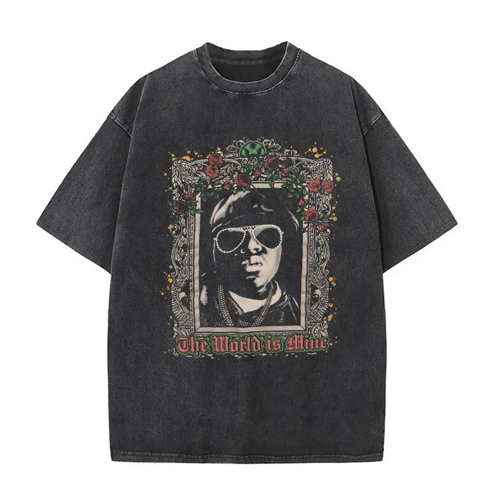 Рэпер The Notorious Big L Lifestylez of The Poor and Dangerous Винтажная стираная футболка Футболка Biggie Smalls Унисекс Хип-хоп футболки S