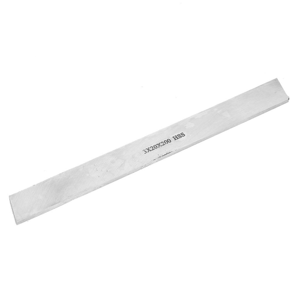 HSS High Speed Steel Lathe Turning Tool Square White Steel Bar Strip (3*20*200mm)