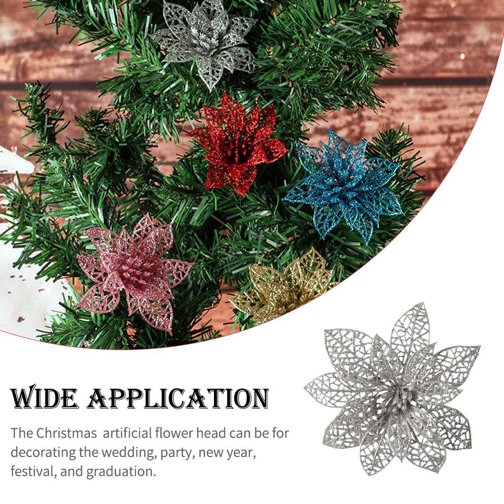 Crăciun flori artificiale Festivalul sărbătorilor Anul Nou nuntă Crăciun acasă Farmhouse Sufragerie Bar Cafenea DIY decorare