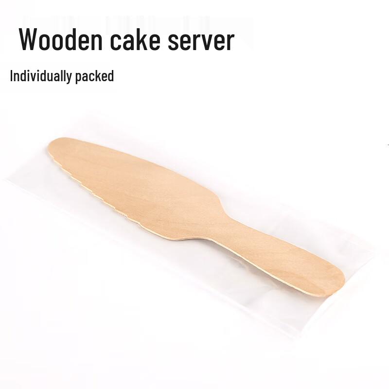 Одноразовый набор бамбуковых столовых приборов для десерта