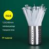 Disposable Transparent Thick PLA Pearl Milk Tea Straws with Independent Packaging