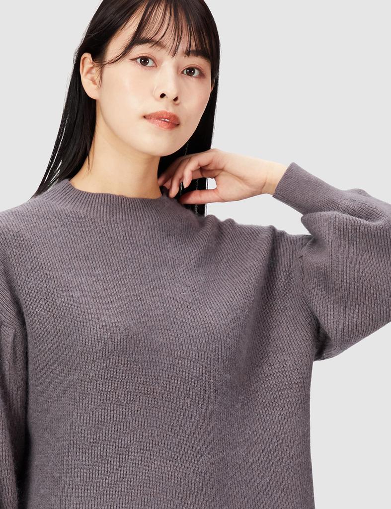 Snidel Oversized Knit Pullover CGRY F Women's SWNT214006,