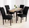 Velvet Plush Chair Cover Thick Black