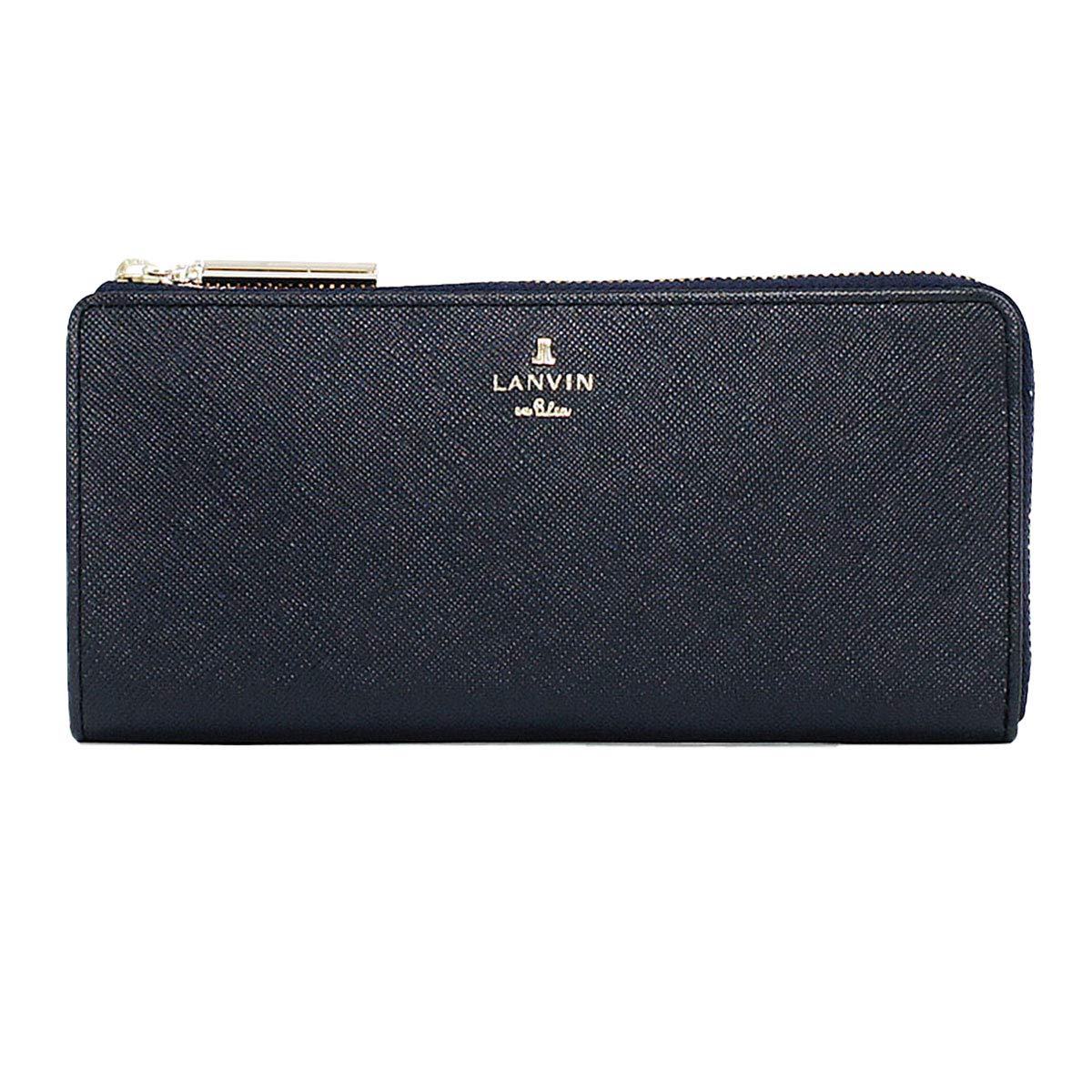 

LANVIN en Bleu Luxembourg Large Zipper Long Wallet [New Color] Women s Wallet with Bill Compartment and Card Slots, Large Capacity, 480112, Dark Navy